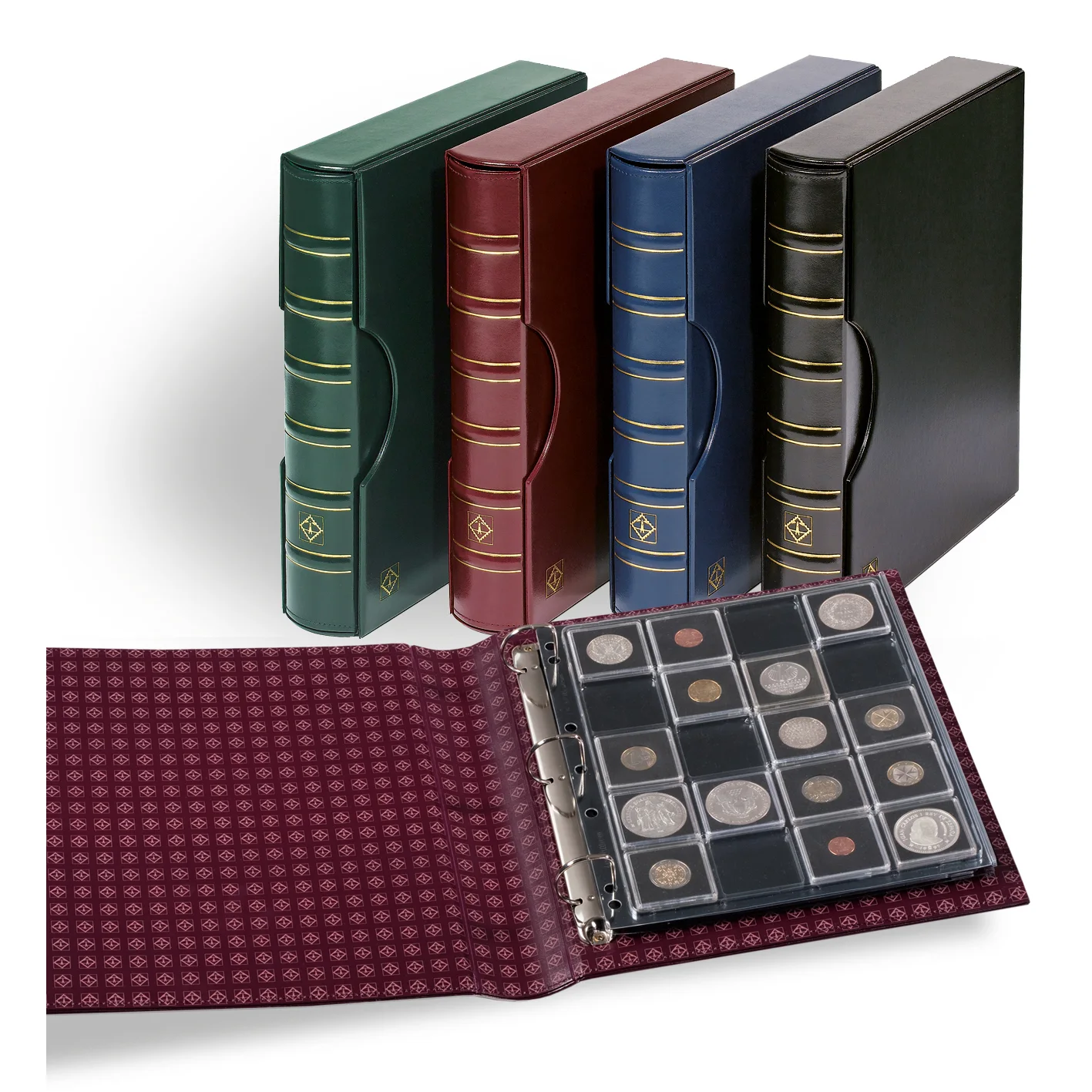LIGHTHOUSE CLASSIC GRANDE ALBUM FOR QUADRUM SQUARE COIN CAPSULES