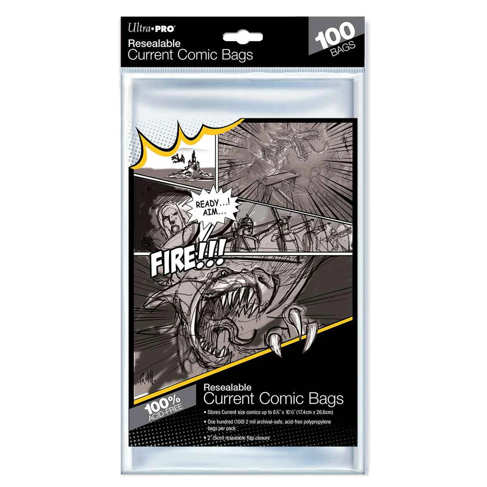 Ultra PRO Current Size Resealable Comic Bags (100ct)
