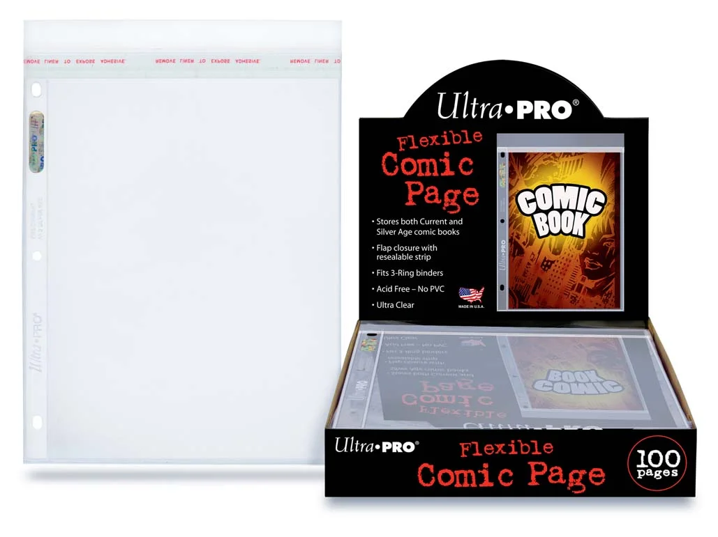 Ultra PRO Flexible Current and Silver Age Size Comic Pages (100ct)