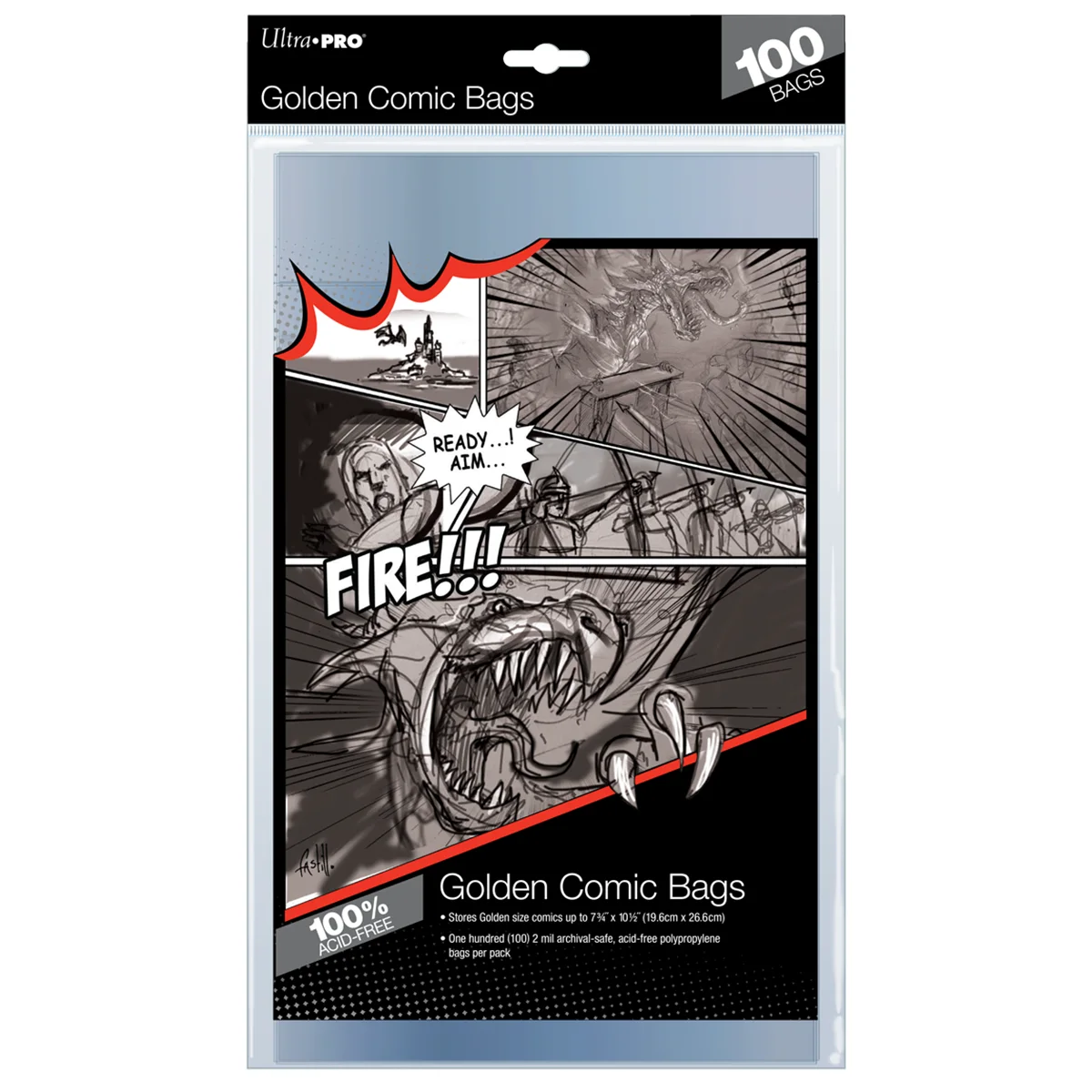 Ultra PRO Golden Age Size Comic Bags (100ct)