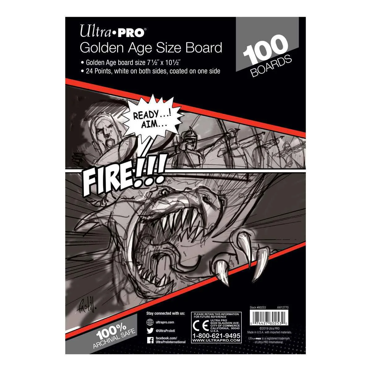 Ultra PRO Golden Age Size Comic Boards (100ct)