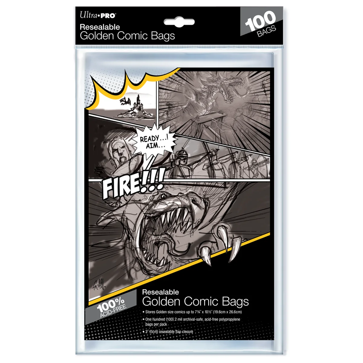 Ultra PRO Golden Age Size Resealable Comic Bags (100ct)