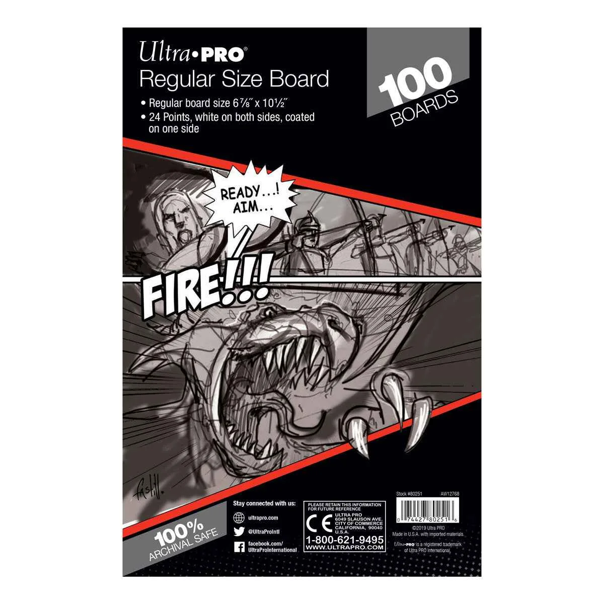 Ultra PRO Regular Size Comic Boards (100ct)