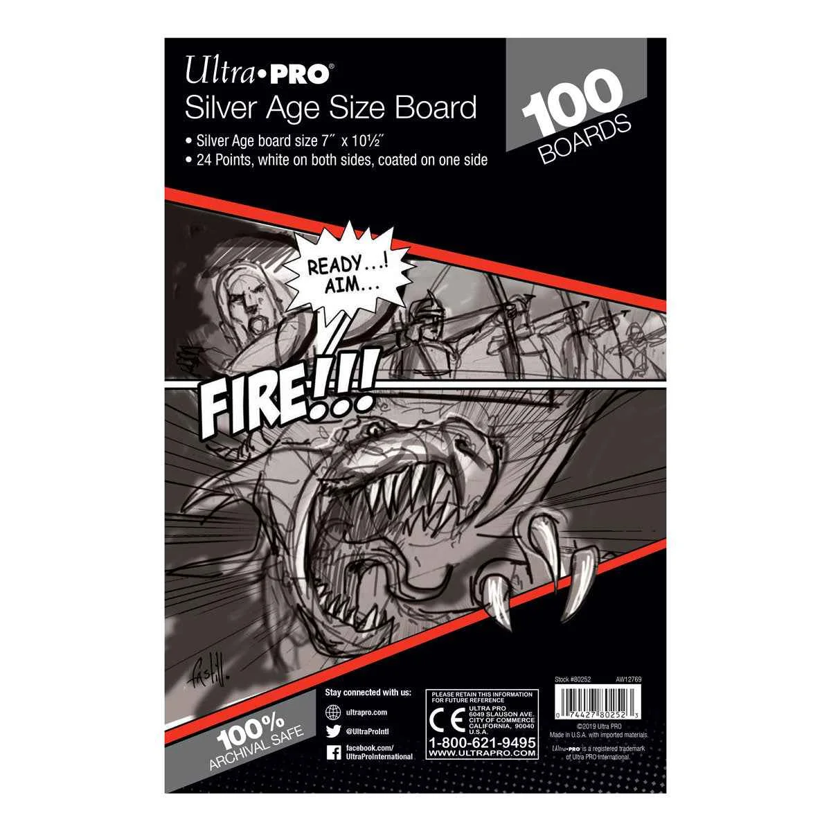 Ultra PRO Silver Age Size Comic Boards (100ct)