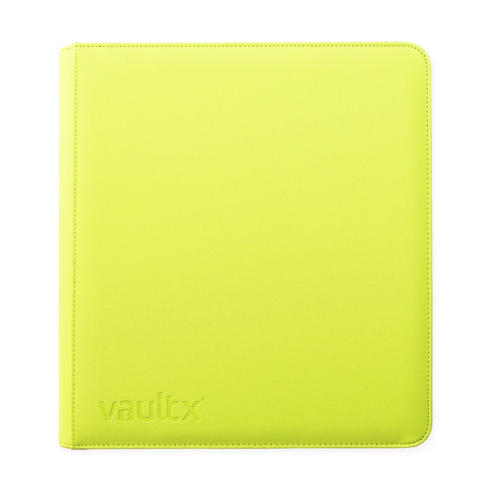 Vault X 12-Pocket Exo-Tec® Zip Binder Neon Yellow