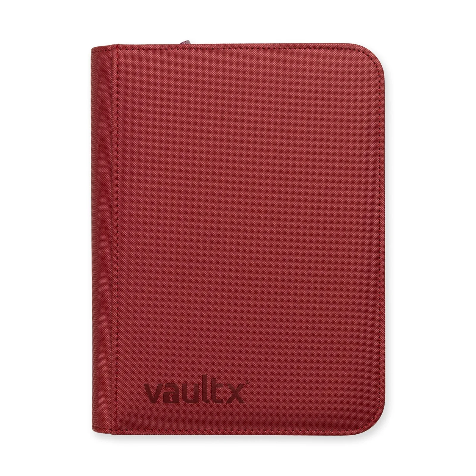 Vault X 4-Pocket Exo-Tec® Zip Binder Metallic Red