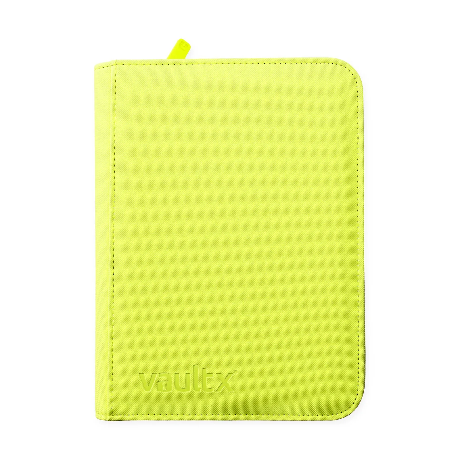Vault X 4-Pocket Exo-Tec® Zip Binder Neon Yellow