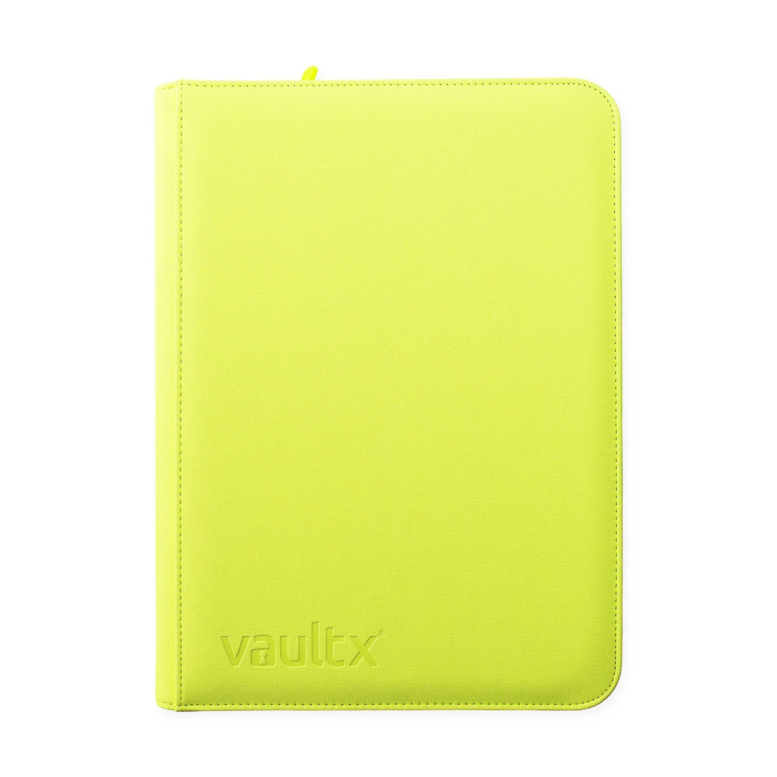 Vault X 9-Pocket Exo-Tec® Zip Binder Neon Yellow